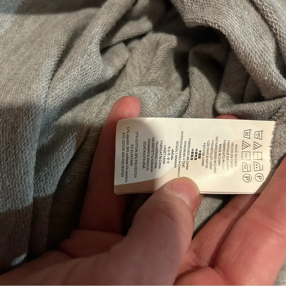 Michael Kors Light Gray Lace-Up Hooded Sweatshirt